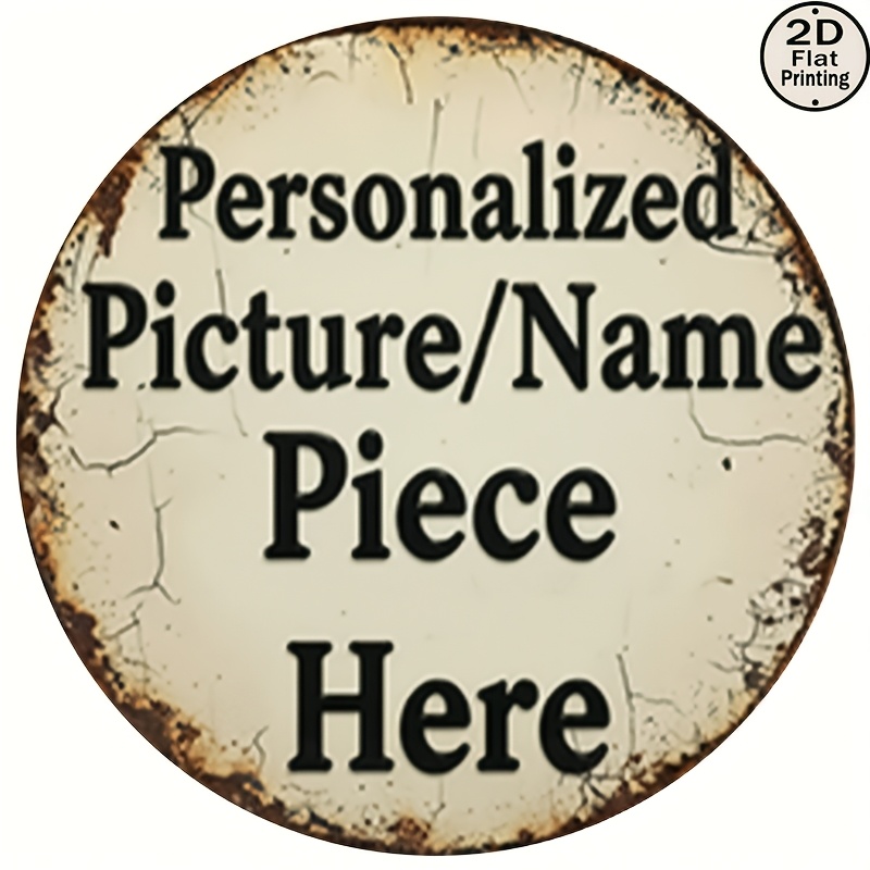 Vintage Collectible Plates - Targa da Parete in Metallo Rotonda