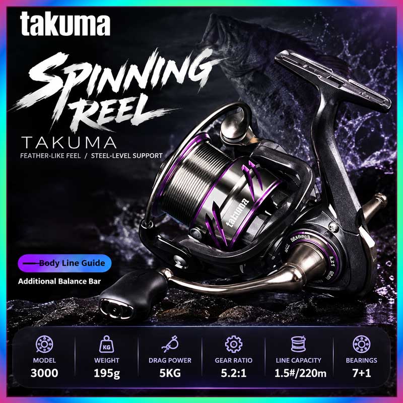 Developing Tank Reel - Mulinello da spinning leggero Takuma Lingxi