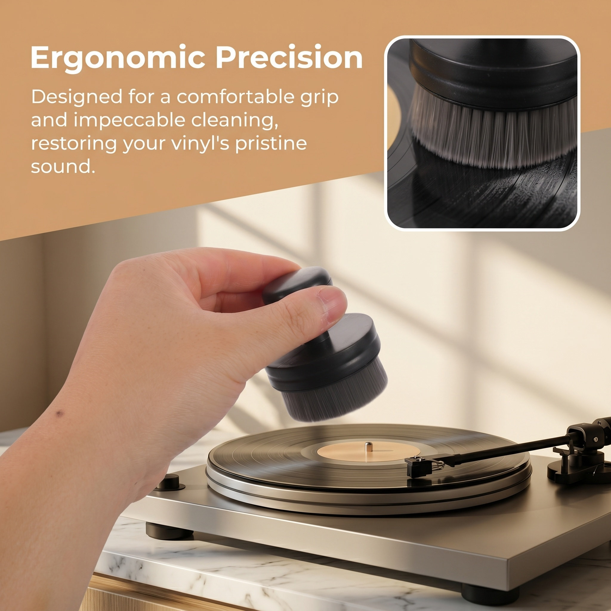 Spazzola per la pulizia dei di - Vinyl Record Cleaner recensione e prezzo