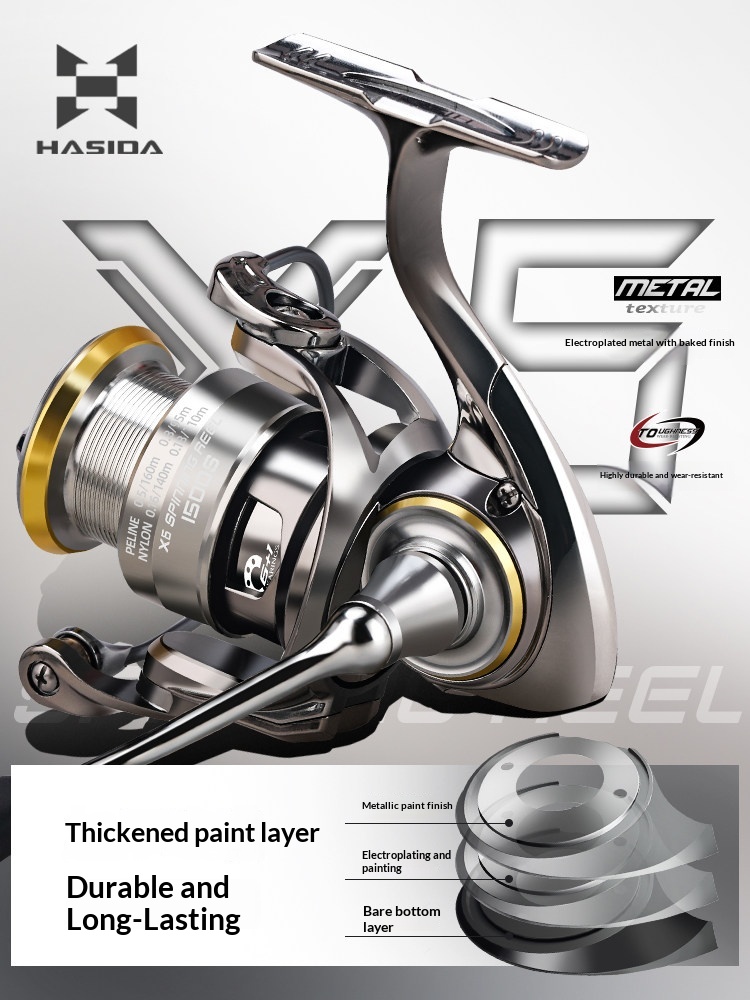 Mulinello da pesca Hasida X6,  - Developing Tank Reel recensione e prezzo