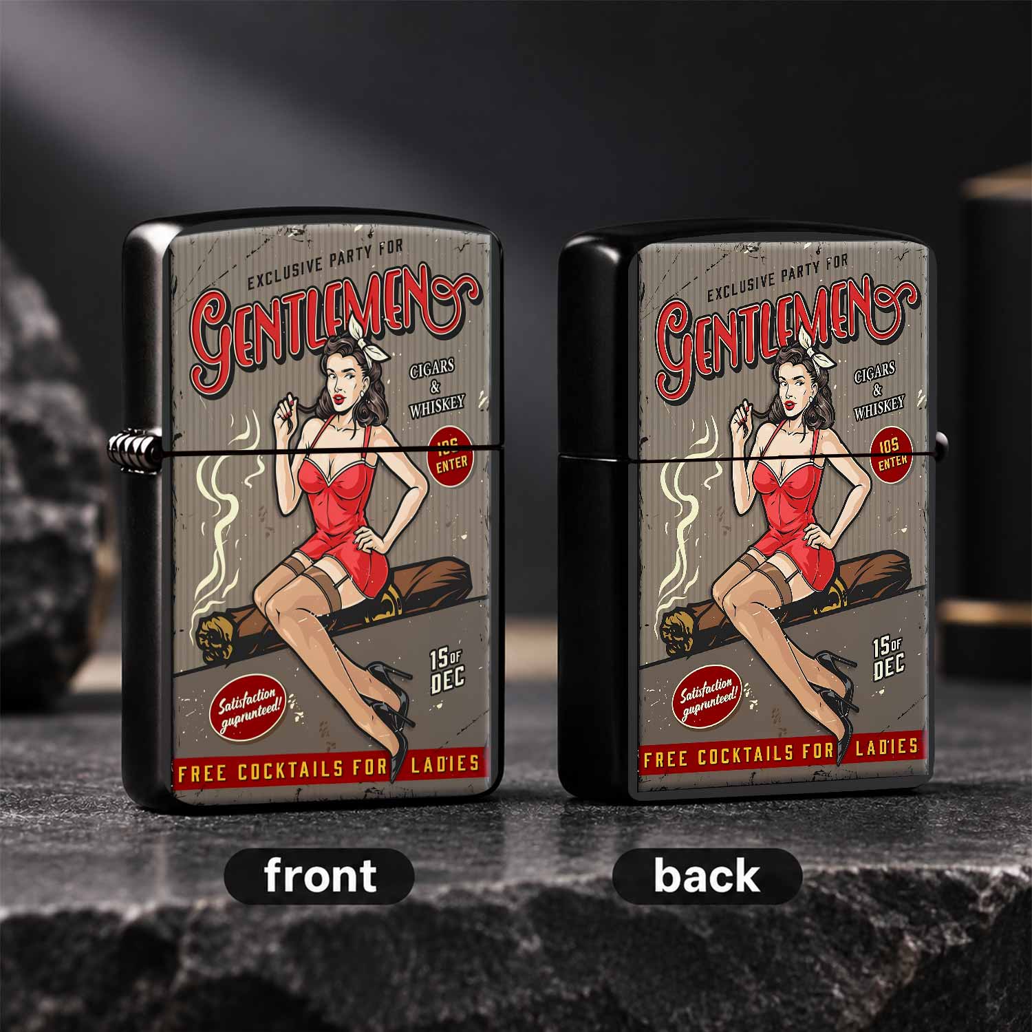 Accendino vintage con stampa d - Vintage Collectible Posters recensione e prezzo